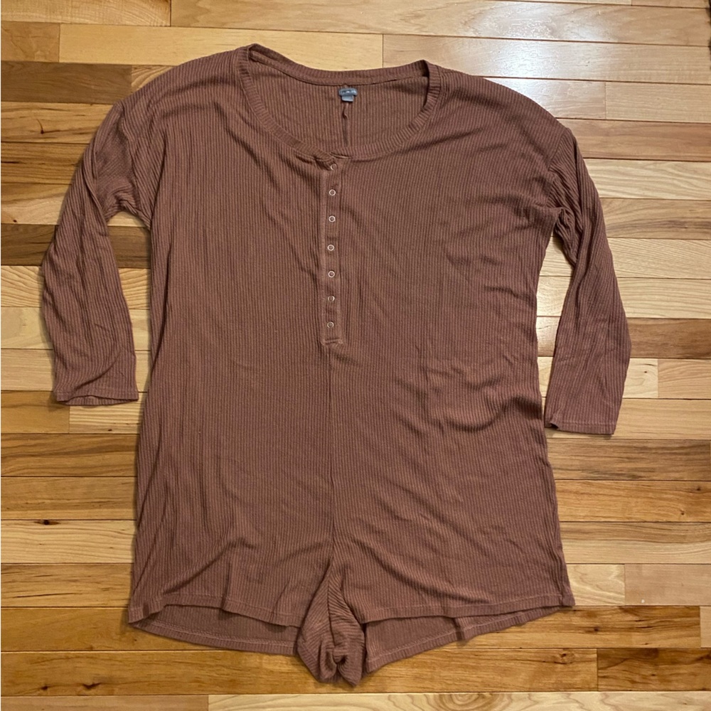 Aerie loungewear ribbed romper